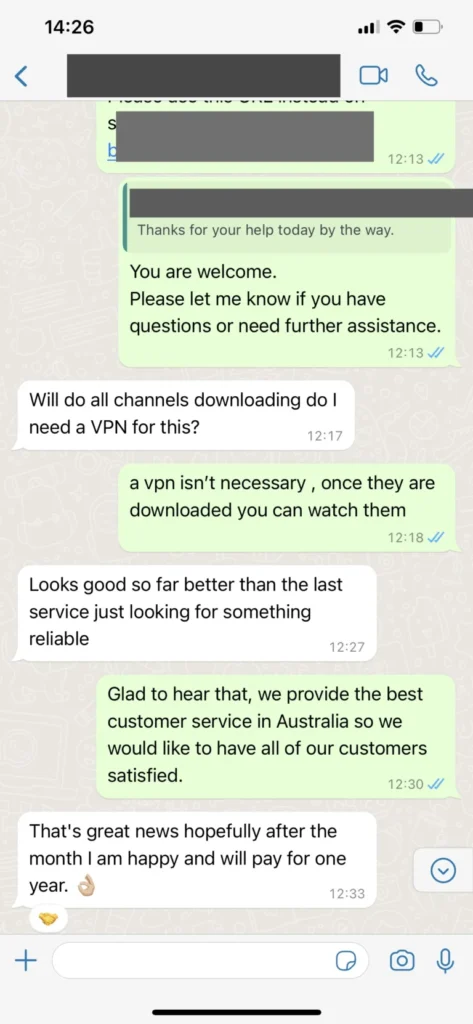 WhatsApp subscription renewal confirmation (3rd instance)